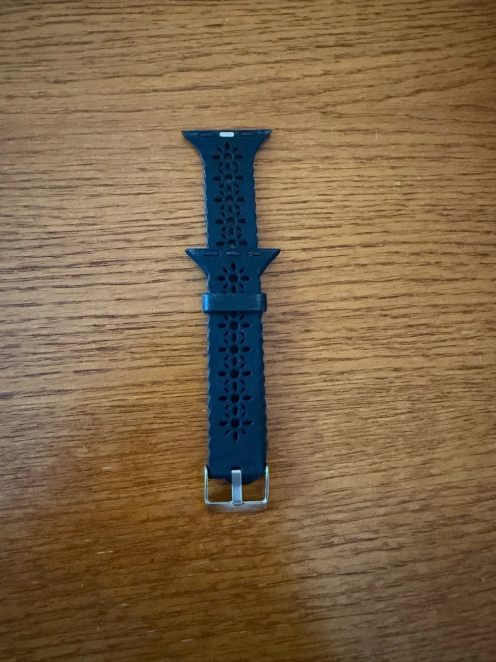 Black Floral Cutout Apple Watch Band 38mm